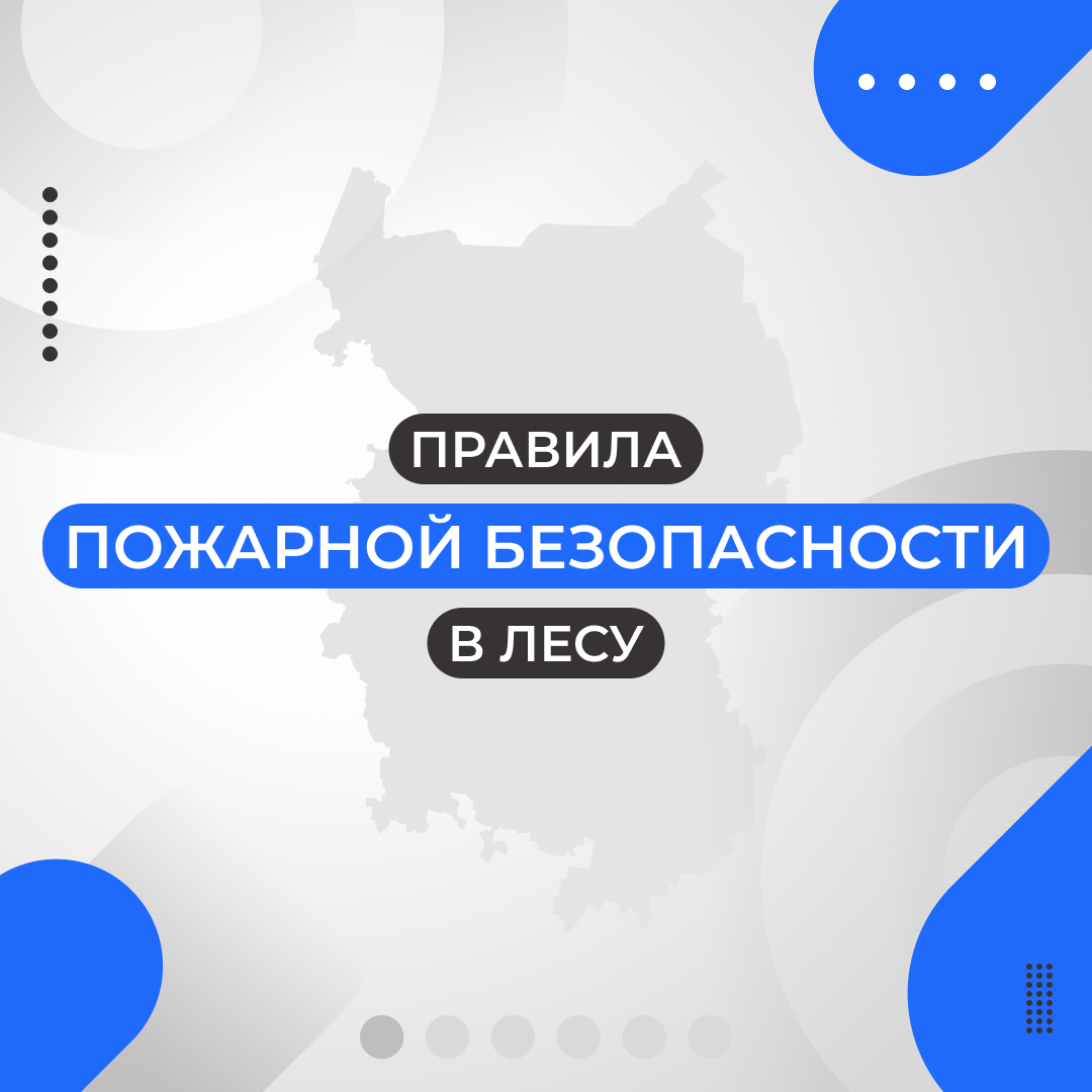 Администрации напоминают правила пожарной безопасности в лесу.